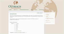 Desktop Screenshot of give.theoutreachfoundation.org